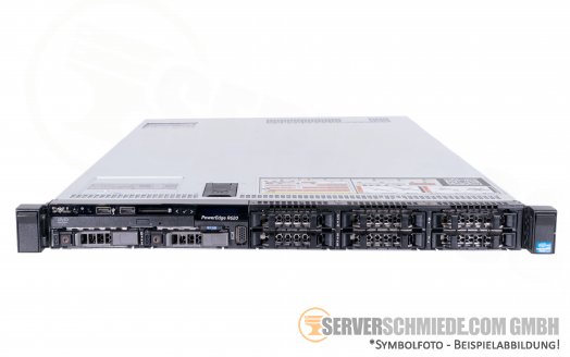 Dell PowerEdge R620 19" 1U Server 8x 2,5" SFF 2x Intel XEON E5-2600 v1 v2 DDR3 ECC Raid 2x PSU 3xLP - CTO -