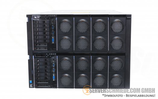 IBM System x3950 X6 19" 8U 16x 2,5" SFF 8x Intel XEON E7-4800 E7-8800 v3 v4 192x DDR4 8x HotSwap PSU vmware Hyper-V -CTO-
