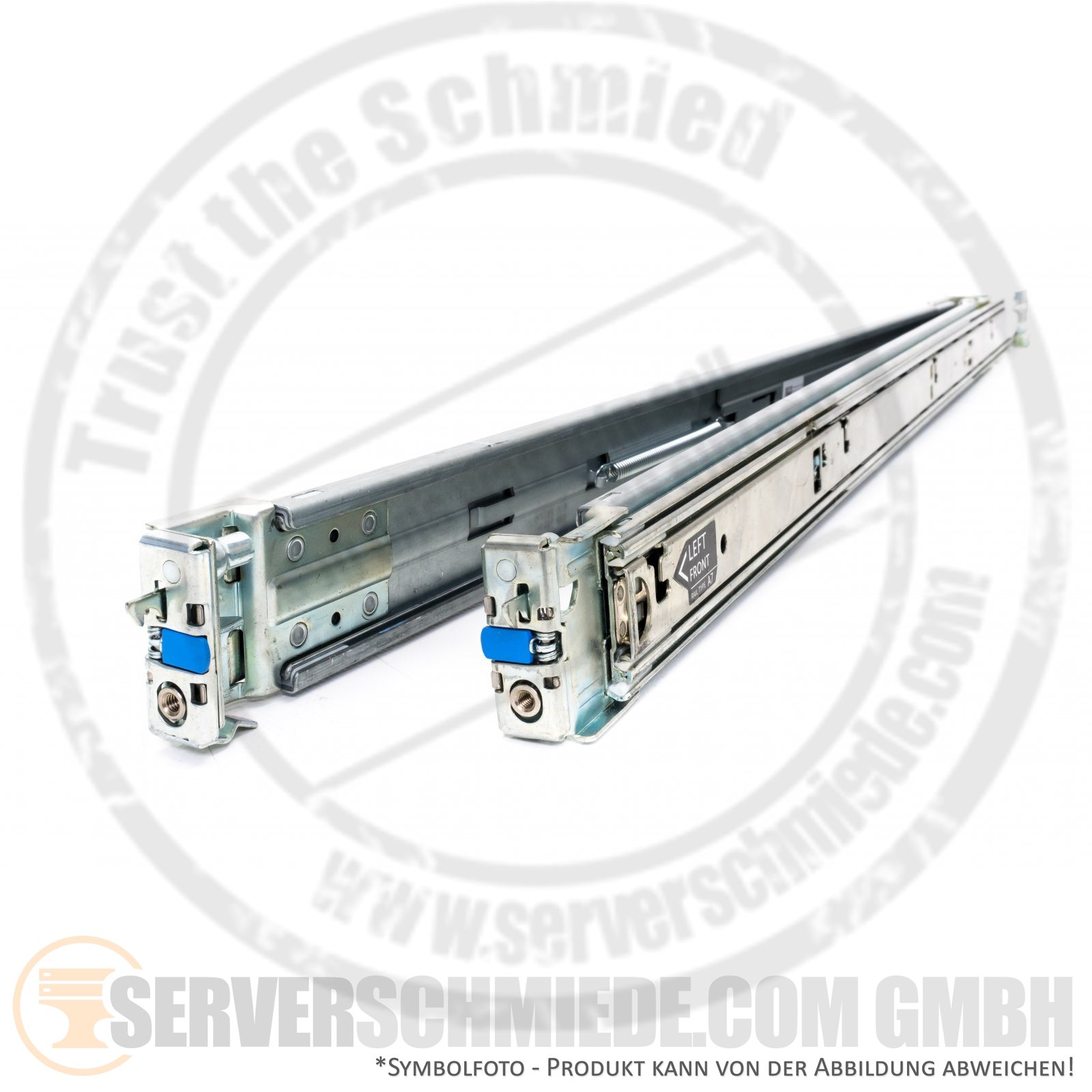 Dell 19" rack rails guide rack A7 R320 R330 R420 R430 R620 R630 R640 0Y4DJC - Foto 3 di 5