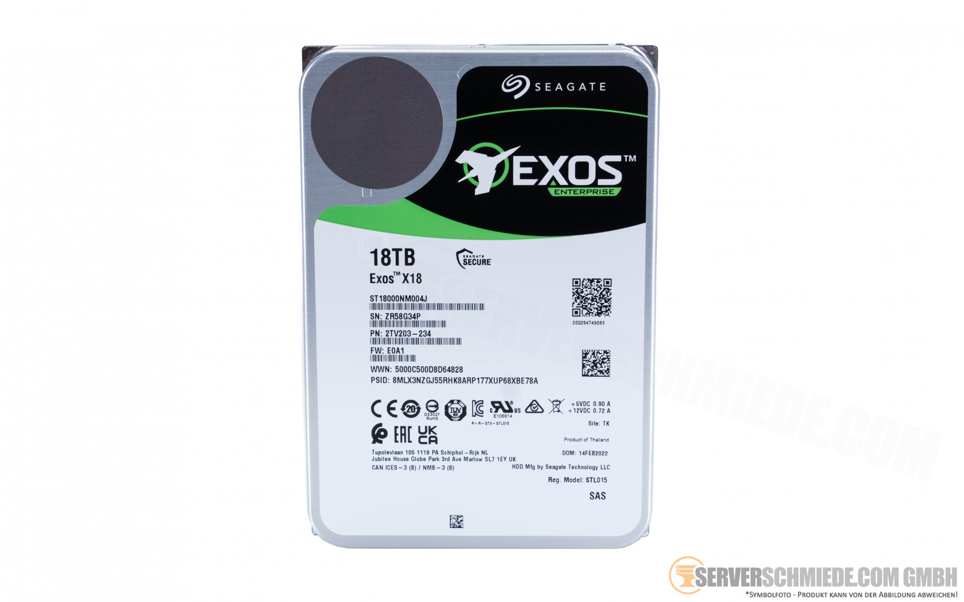 18TB Seagate EXOS X18 3,5