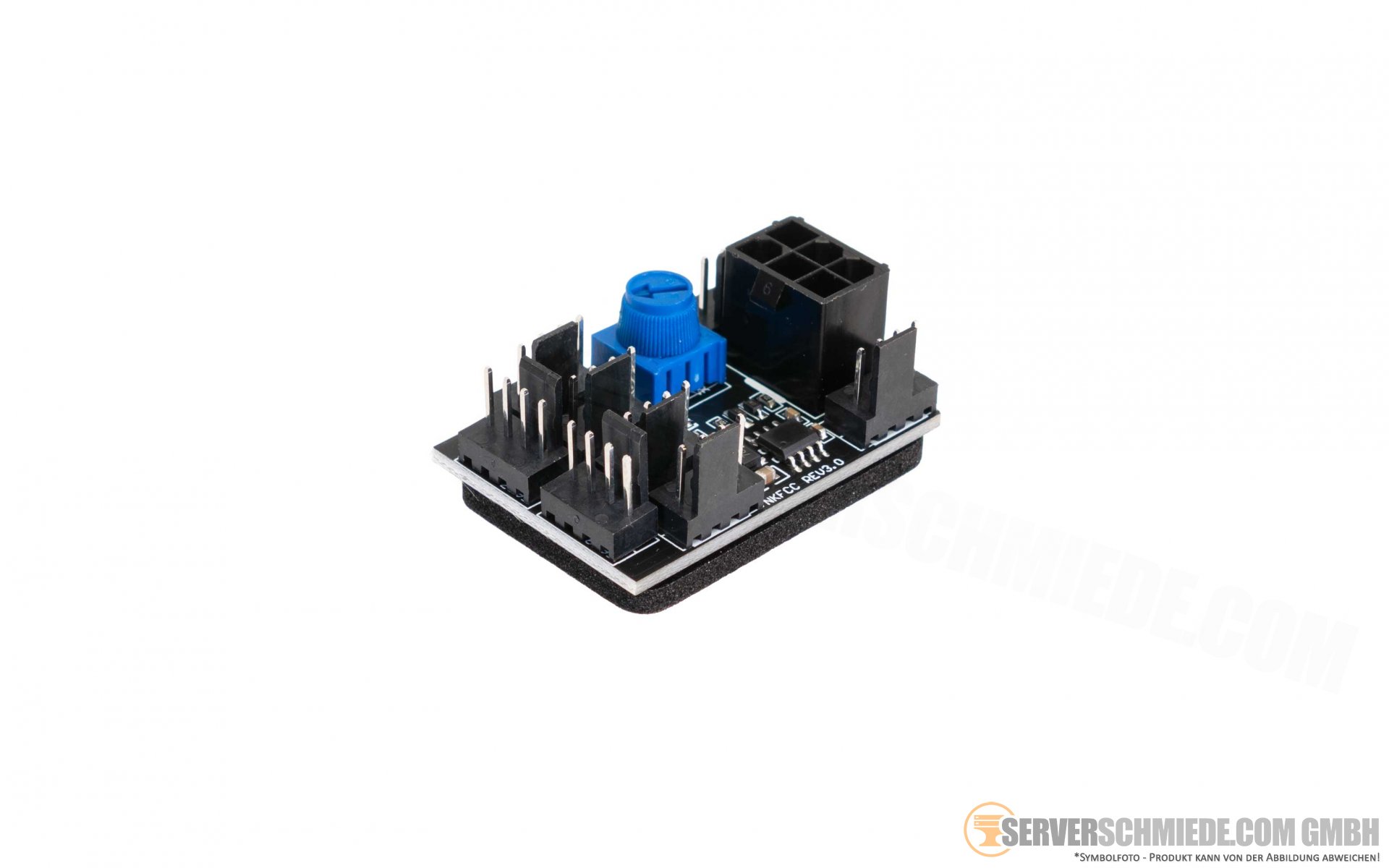 3 Pin 4 Pin Fan Adapter PWM PC Chassis Cooling Fan Hub 8 Way Splitter