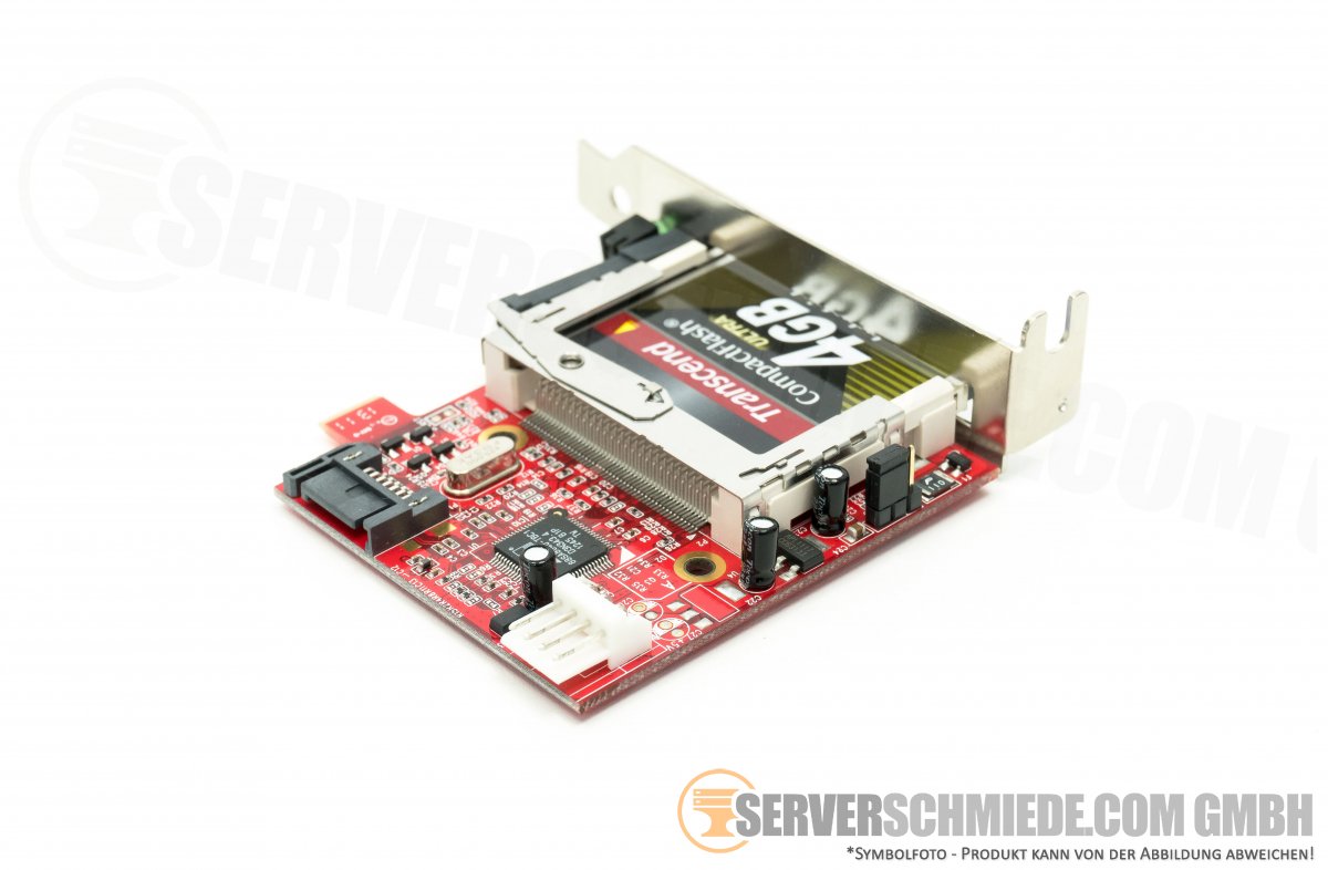 Addonics ADSACF7MS SATA CF Card Reader Adapter inkl.4GB CFKarte Compact Flash Intern