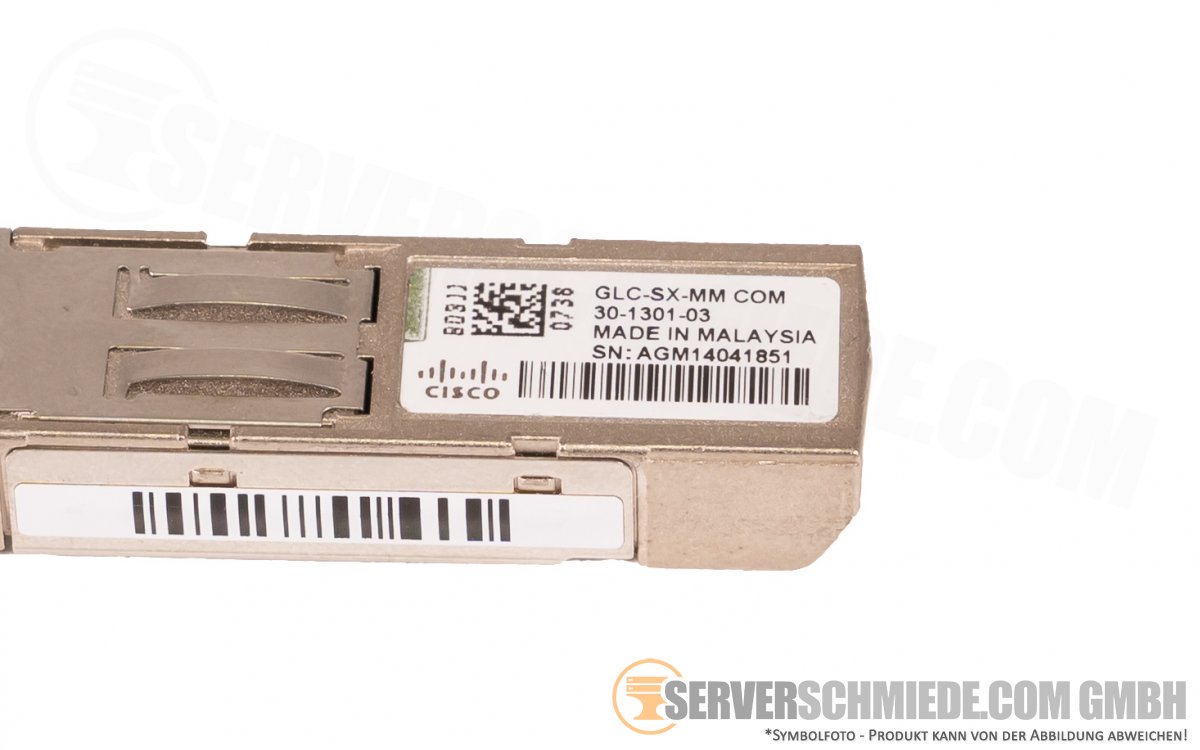 Cisco GBIC 1Gb SFP Transceiver 850nm SR Short Range GLC SX MM 30 1301 cisco-gbic-1gb-sfp-transceiver-850nm-sr-short-range-glc-sx-mm-30-1301