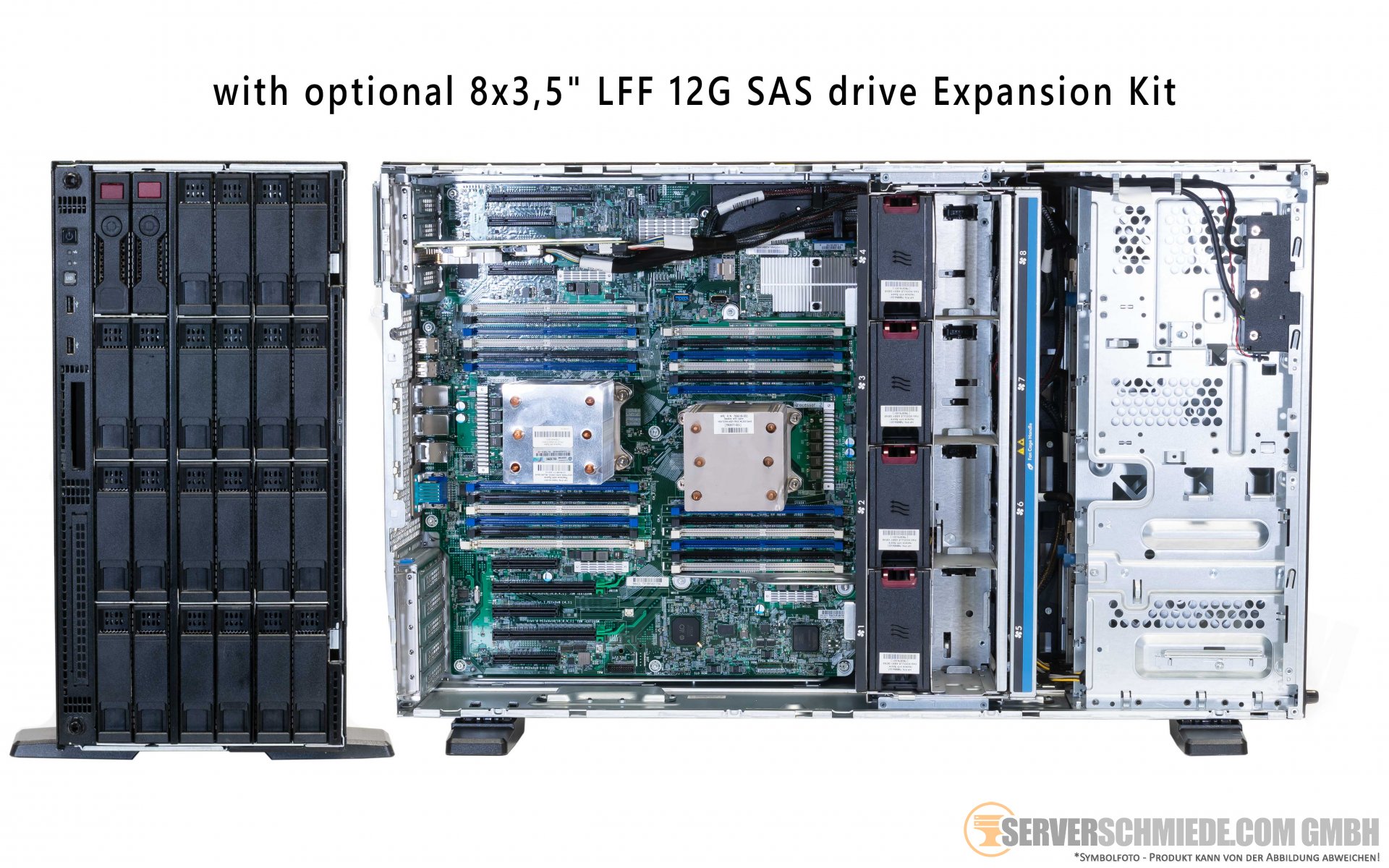 HP ML350 G9 Gen9 Tower Server 8x 3,5" LFF 2x Intel XEON E52600 v3 v4