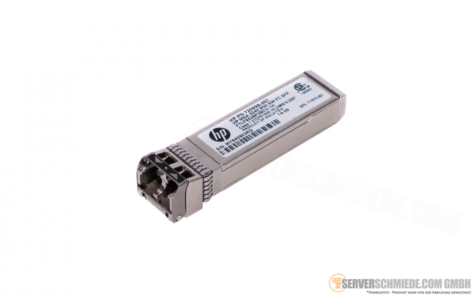 HP 8Gb SFP+ SW Transceiver LC LC 850nm MSA 2040 SAN Storage 720998001