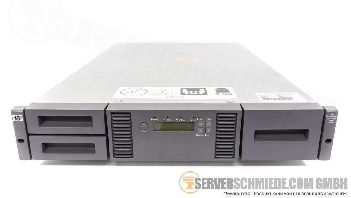 HP MSL2024 19" 2U 24bay Tape Library Bandlaufwerk Bibliothek Ultrium