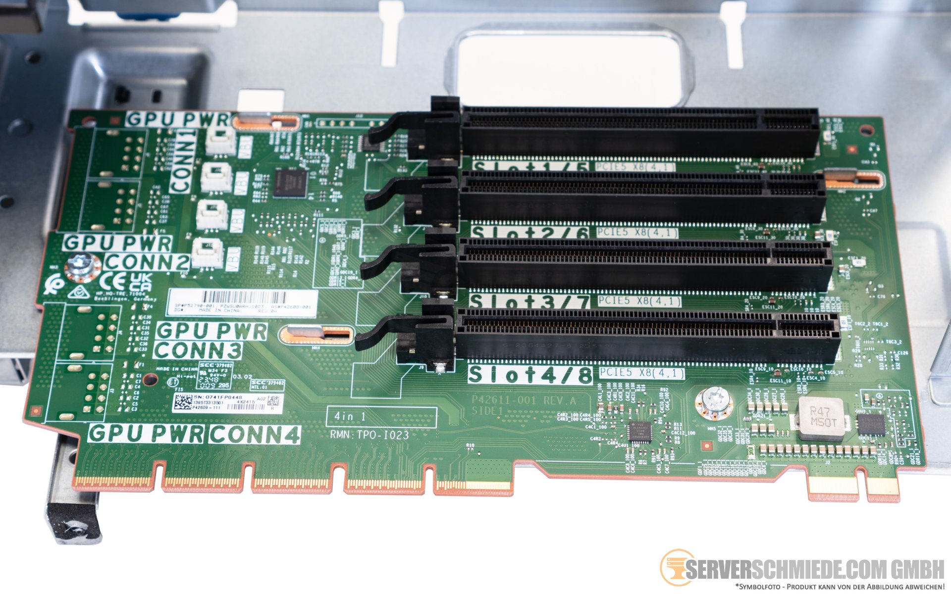 HP Primary Secondary Riser 4x x8 PCIe 5.0 incl. cage ML350