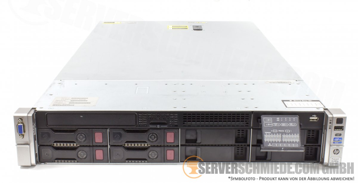 HP Proliant DL380p G8 Gen8 19" 2U Server 8x 3,5" LFF 2x Intel XEON E5
