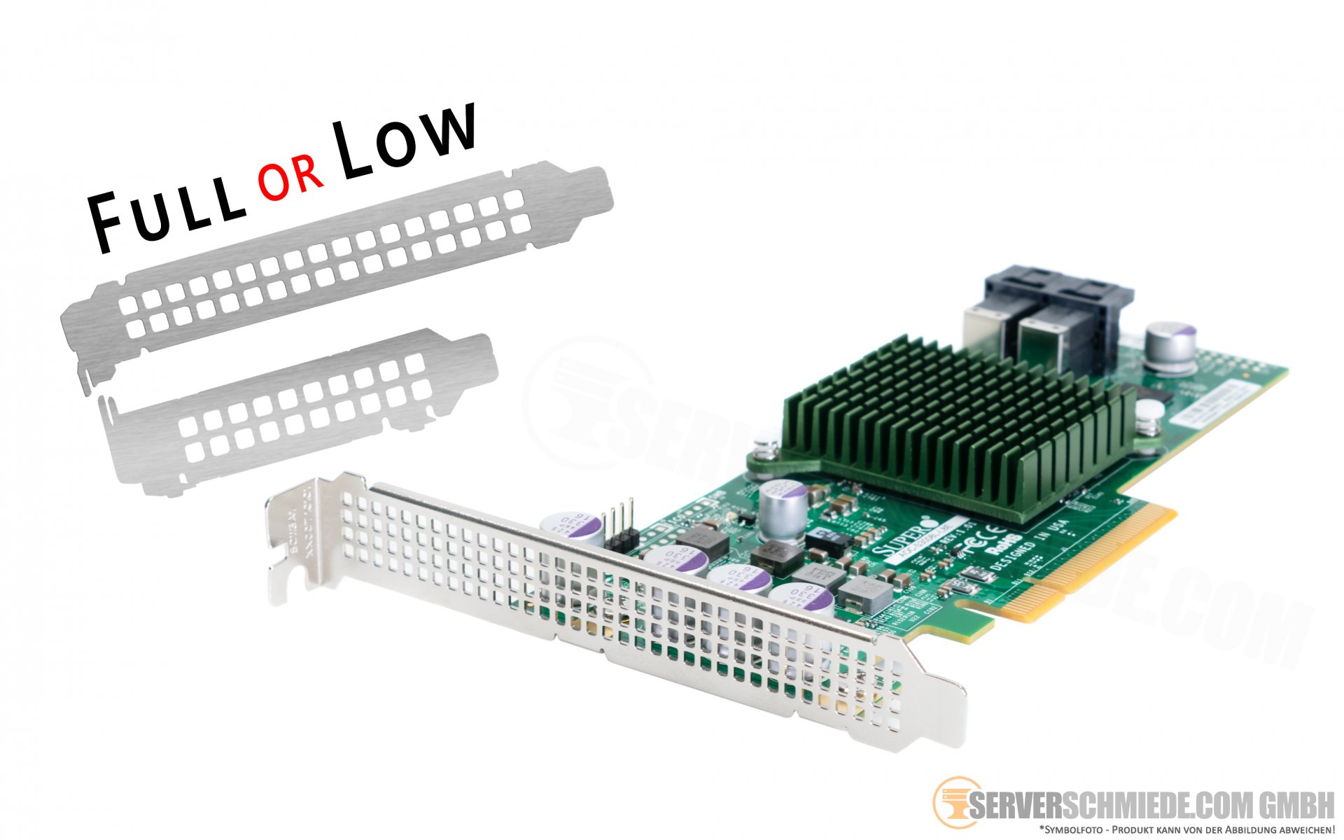 Supermicro AOC-S3008L-L8E SAS3 de 8 puertos internos de 12 Gbps PCI-E 3.0 controlador HBA 
