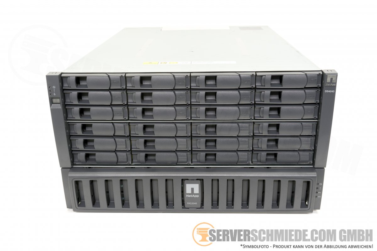 Netapp FAS2040 SAN Storage + DS4243 Disk Shelf 36x LFF 24x2TB LFF 48TB