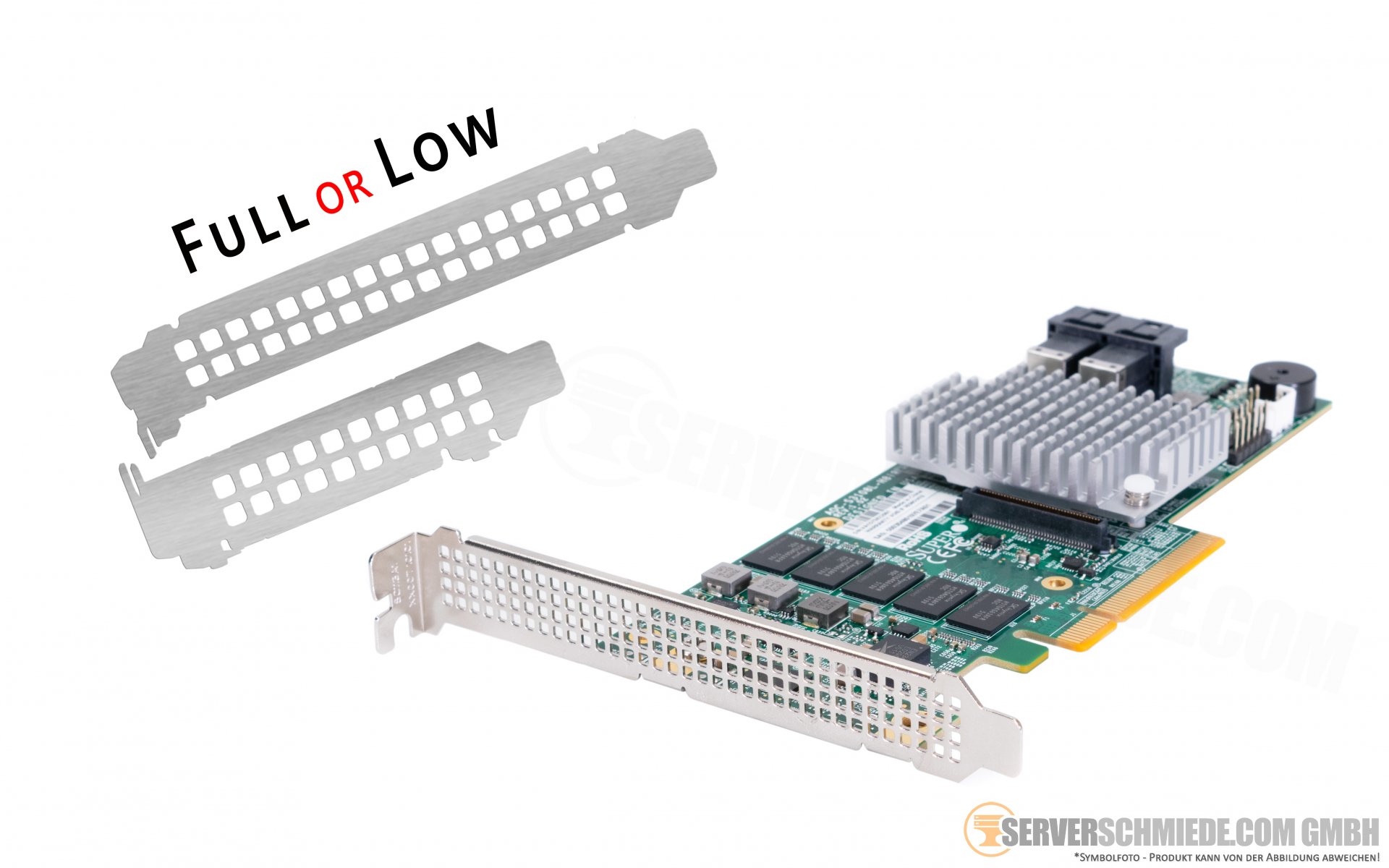 Supermicro AOCS3108LH8iR 2GB PCIe x8 2x SFF8643 12G SAS3 HDD SSD
