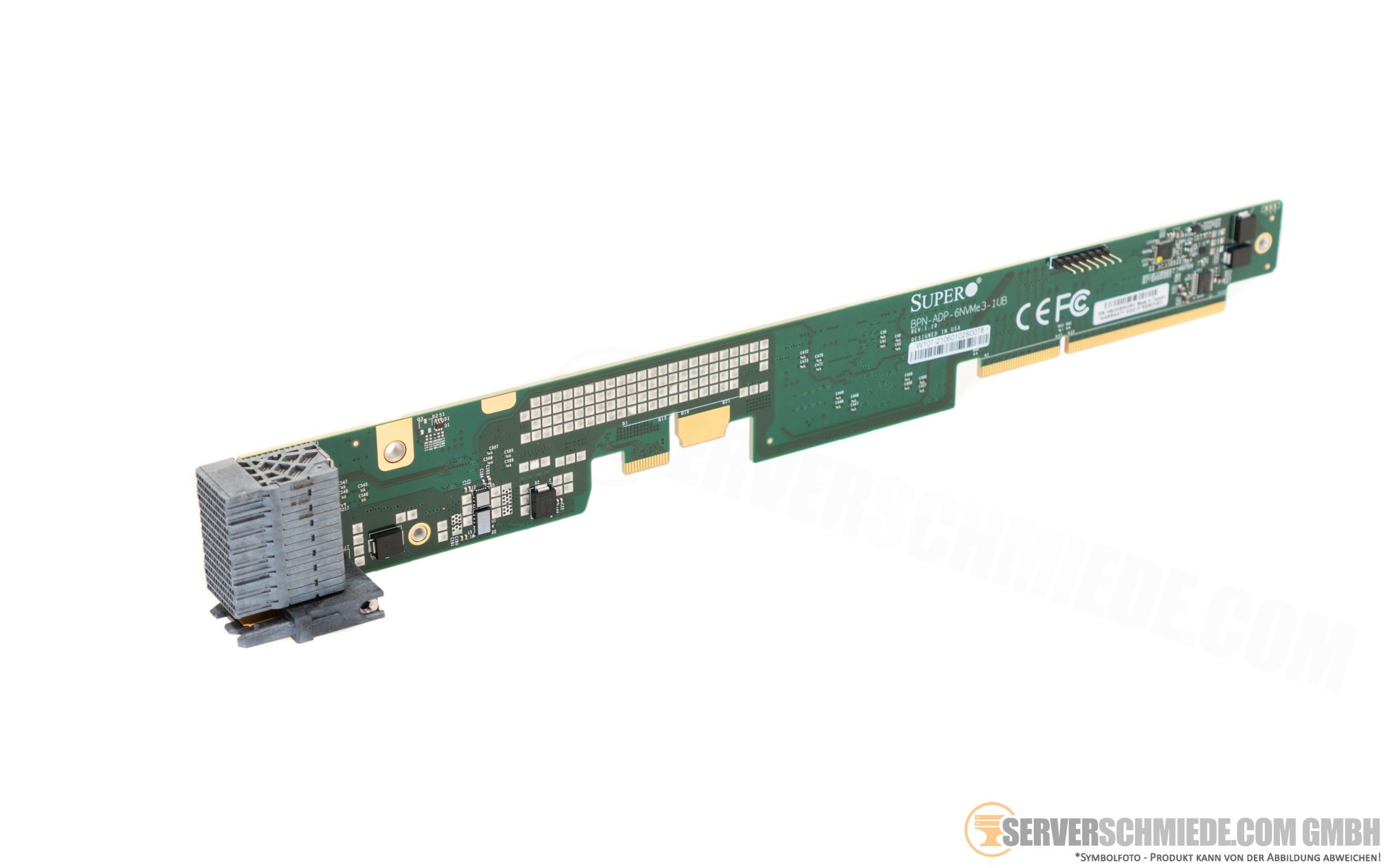 Supermicro Backplane Adapter BPNADP6NVME31UB daughter card for 4