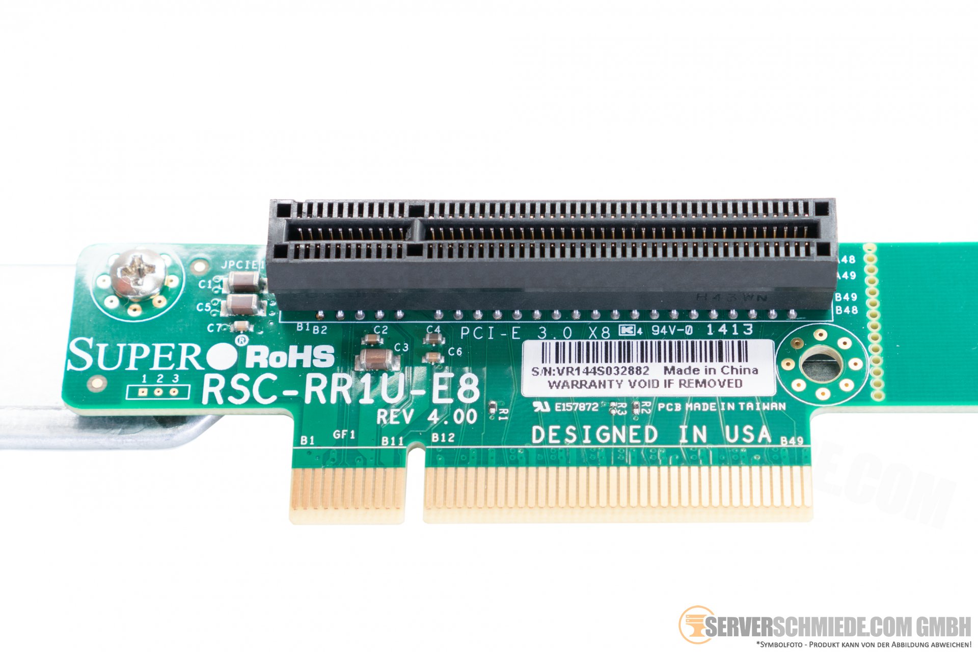 Supermicro Riser RSCRR1UE8 PCIe x8 3.0 1413 1420 with cage 01SC81313