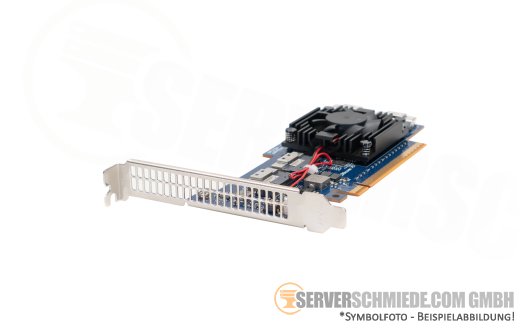 10Gtek 8x NVMe U.2 Extender PCIe 4.0 x16 4x 8654 8i Bifurcation PCIe Switch Broadcom PEX88048 S55S416-P4 +NEW+
