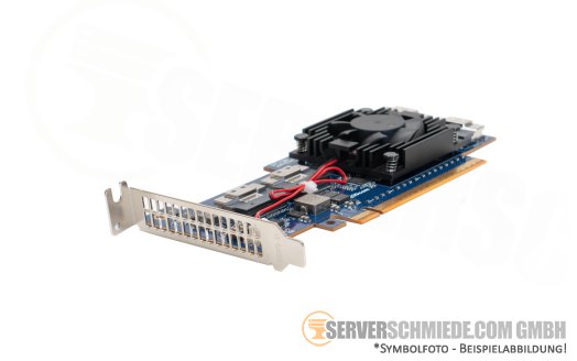 10Gtek 8x NVMe U.2 Extender PCIe 4.0 x16 4x 8654 8i Bifurcation PCIe Switch Broadcom PEX88048 S55S416-P4 +NEW+