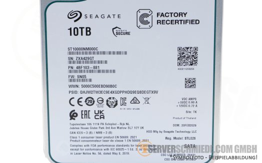10TB Seagate EXOS 3,5