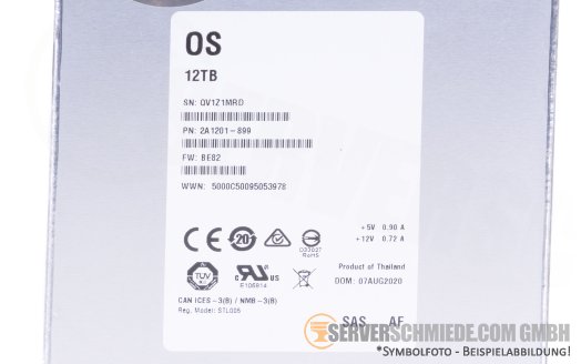 12TB Seagate EXOS X12 3,5