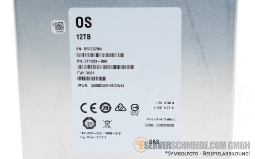 12TB Seagate EXOS X18 Whitelabel 3,5