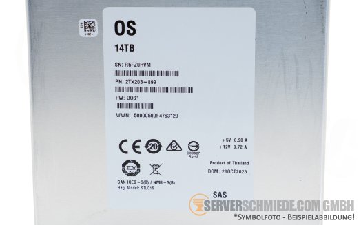 14TB Seagate EXOS X18 Whitelabel 3,5