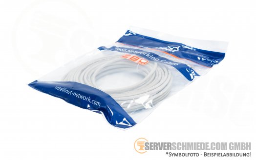 15m Cat.6a 2x RJ-45 LAN Network cable Kabel Patchkabel S/FTP grey