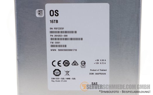 16TB 7,2k 3,5