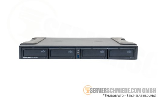 19" Tandberg Quikstation RMN-A-01-14 1U 4x RDX Removable Disk Backup System Server