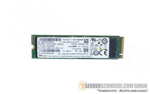 1TB Dell SK Hynix PC601  NVMe M.2 2280 SSD PCIe 3.0 x4 0T8TY0