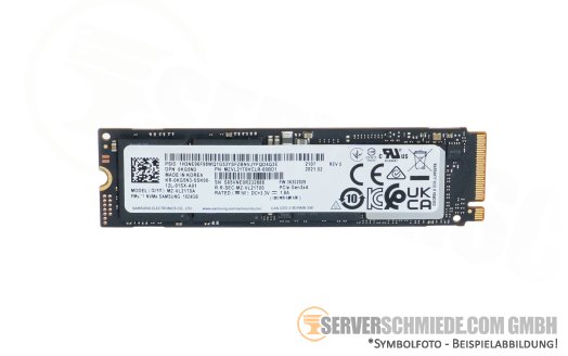 1TB M.2 2280 Dell Samsung PM9A1 NVMe PCIe 3.0 x4 SSD 0KG5N3
