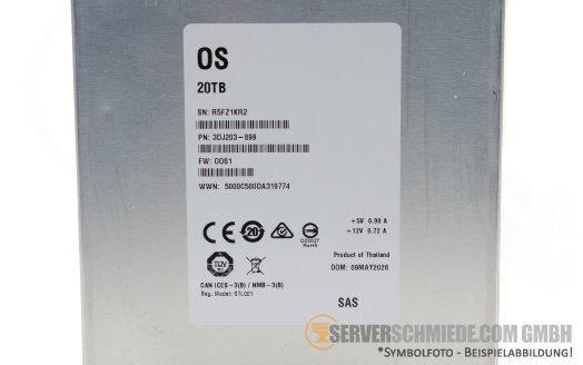 20TB Seagate EXOS X20 3,5
