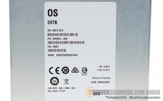 20TB Seagate EXOS X22 3,5