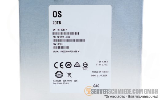 20TB Seagate EXOS X24 3,5