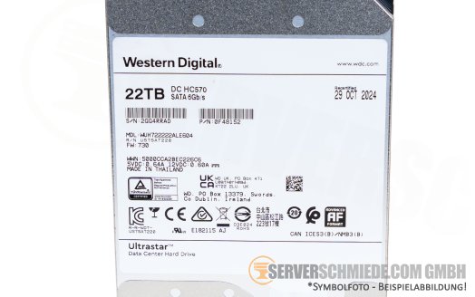 22TB WD HGST Ultrastar DC HC570 3,5