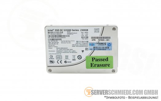 240GB SATA 6G Intel SSD DC S3500 Series Intel SSDSC2BB240G4P G91769-203 HP 717968-001 VK0240GDJXU ++Refurbished++