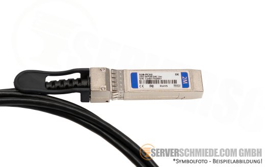 2m DAC Direct Attached Cooper 1x 10/25Gb SFP28 to 1x 10/25Gb SFP28 Kabel cable Cisco Arista Dell Brocade Juniper Mellanox
