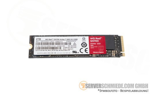 2TB WD Red SN700 NAS Datacenter Enterprise 24/7 M.2 2280 PCIe NVMe 560K IOPS +NEW+