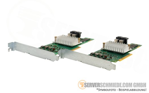 2x Fujitsu PSAS CP400i 8-port 12G SAS PCIe x8 Storage Controller 2x SFF-8643 RAID 0, 1, IT-Mode HBA