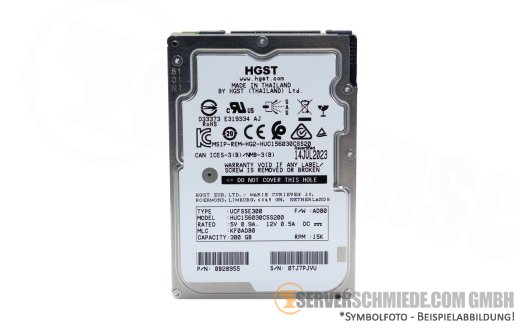 300GB 12G SAS 15k 2,5