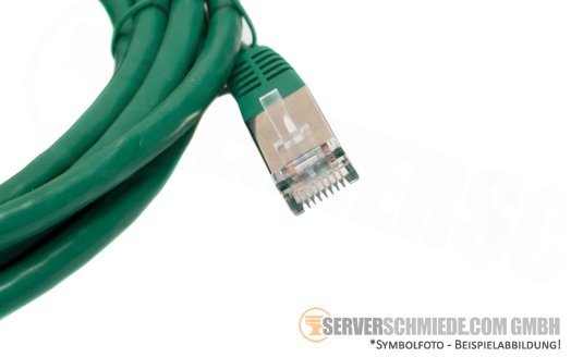 3m Cat.6a 2x RJ-45 LAN Network cable Kabel Patchkabel S/FTP green