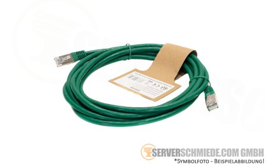 3m Cat.6a 2x RJ-45 LAN Network cable Kabel Patchkabel S/FTP green