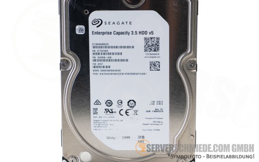 3TB 7,2k 3,5 LFF SAS 12G HDD Seagate EXOS E 7E8 Enterprise 24/7 Raid Festplatte +zero hours+