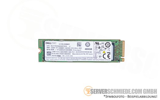 480GB M.2 2280 Dell SK Hynix NVMe PCIe BOSS N1 HFS480GDC8X099N 008M01