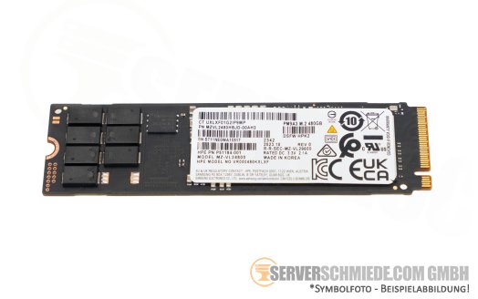 480GB M.2 2280 HP Samsung PM9A3 NVMe PCIe NS204i-u MZVL2480HBJD-00AH3 P51184-001