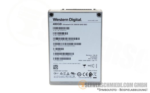 480GB WD Western Digital Ultrastar DC SS530 2,5