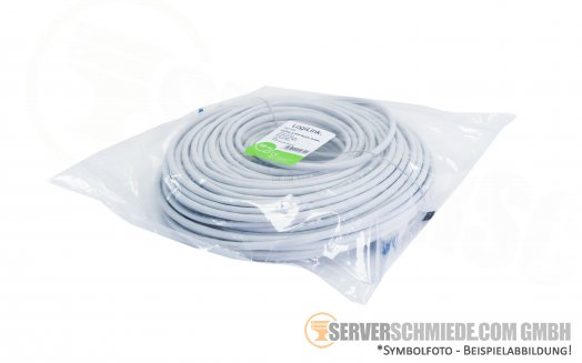 50m Cat.6a 2x RJ-45 LAN Network cable Kabel Patchkabel S/FTP grey