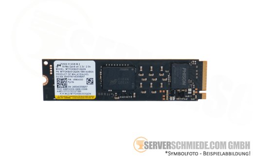 512GB M.2 2280 Micron 2500 NVMe PCIe 4.0 x4 2280 SSD Datacenter 24/7 6500MB/s +NEW+