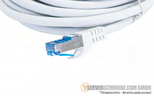 5m Cat.6a 2x RJ-45 LAN Network cable Kabel Patchkabel S/FTP grey