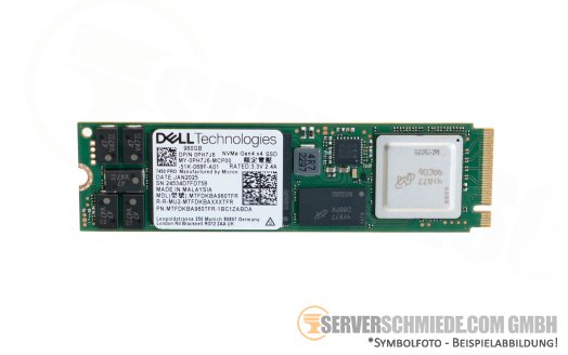 960GB M.2 2280 Dell Micron 7450 Pro NVMe PCIe 4.0 BOSS N1 MTFDKBA960TFR 0PH7J6