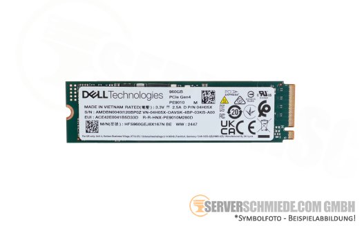 960GB M.2 2280 Dell SK Hynix NVMe PCIe 4.0 BOSS N1 HFS960GEJ8X167N 04H05X