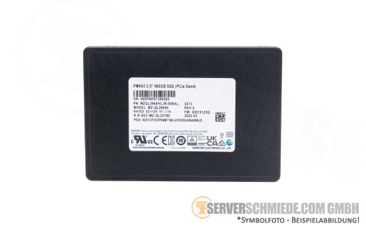 960GB Samsung PM9A3 Datacenter Enterprise 24/7 SFF 2,5
