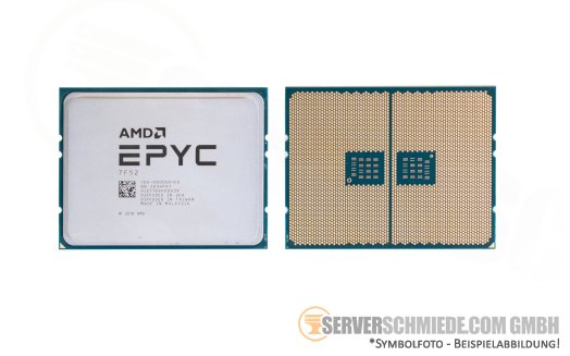 AMD EPYC 7F52 16C Server Prozessor 16x 3,50GHz 256MB Cache FCLGA-4094 SP3 CPU